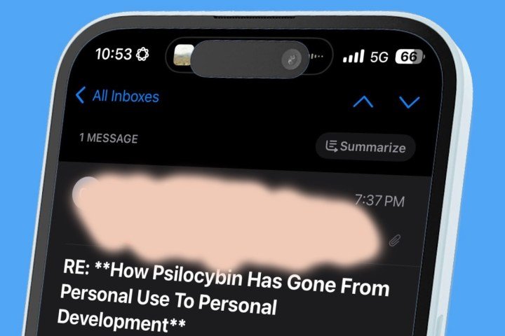 لقد جربت أدوات الكتابة بالذكاء الاصطناعي من Apple على هاتفي iPhone. وإليك كيفية عملها 12 تلخيص الميزة في Apple Mail.