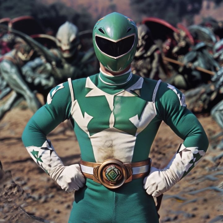 أفضل البدائل المجانية لـ Midjourney التي يمكنك تجربتها 12 تفسير Playground AI لـ Green Power Ranger